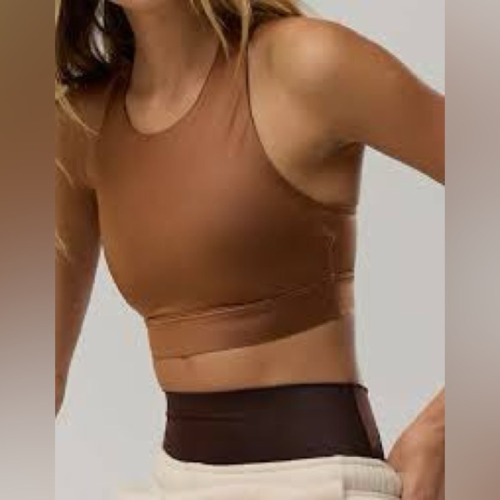 Offline by Aerie Chocolate Brown Sports Bra